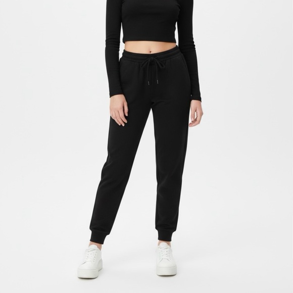 Woman Within Classic Black Joggers - Picture 1 of 2